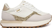 Liu jo scarpe donna sneakers Evelyn pelle Bianco Beige Oro