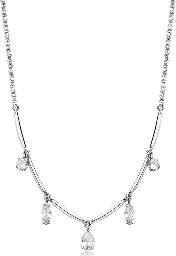 Brosway Collana Donna Acciaio e Cubic Zirconia | Collezione Affinity - BFF180