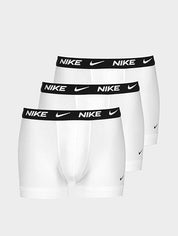 Nike 3 pack trunk boxer cotone elastico con logo 0000KE1008-MED tripack bianco