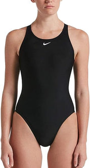 Nike Swim Costume Intero Fastback One Piece NESS8370 Tessuto Tecnico Nero Ragazza