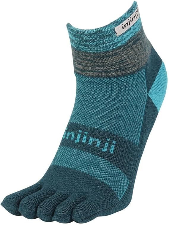 Injinji calze 5 dita da corsa rail Midweight Mini-Crew CoolMax EcoMade 213130 midnight blu