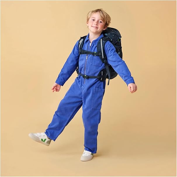 Ergobag PACK SET zaino portapenne Ergonomico Personalizzabile Eco Resistente Acqua Sporco Verde Bambino Atmosbear