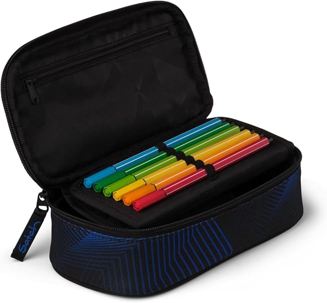 Satch Astuccio Scolastico Seismic Blue 22x6x11 Cm pensilcase