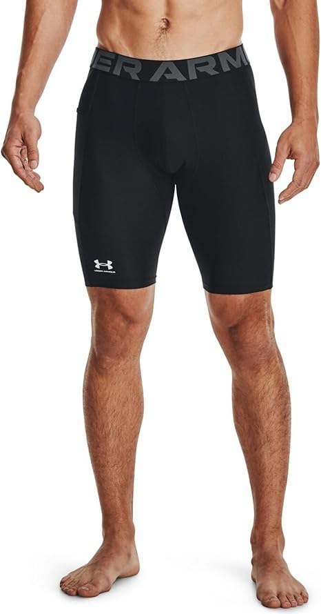 Under Armour HEATGEAR shorts pantaloncini compressione allenamento corsa uomo men nero