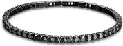 Brosway Bracciale uomo Tennis in Acciaio e Cubic Zirconia nero Collezione Avantgarde - BVD12