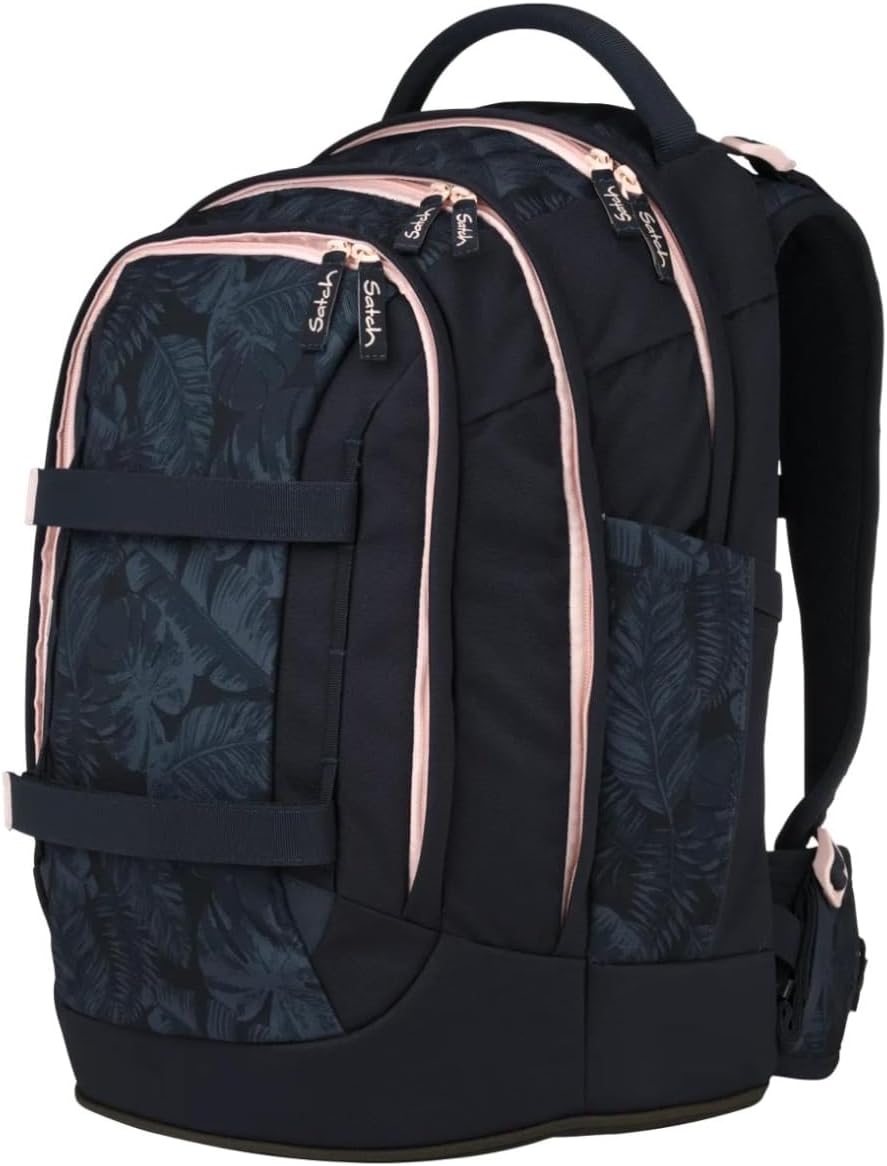 Satch Zaino scuola PACK Ergonomico Ecologico 30 Litri nero MIDNIGHT JUNGLE