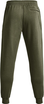 Under Armour RIVAL fleece pantaloni allenamento corsa uomo men pile verde militare
