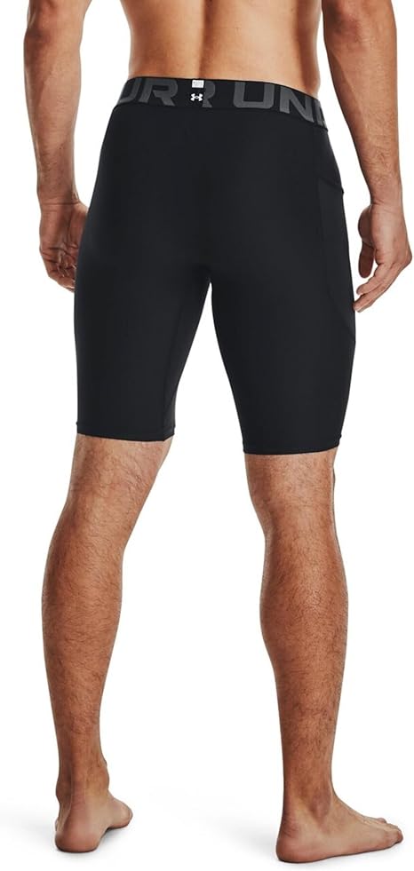 Under Armour HEATGEAR shorts pantaloncini compressione allenamento corsa uomo men nero