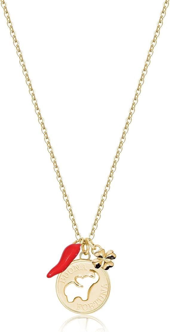 Brosway collana girocollo acciaio inox chakra elefante buona fortuna cristalli 44 cm BHKL08