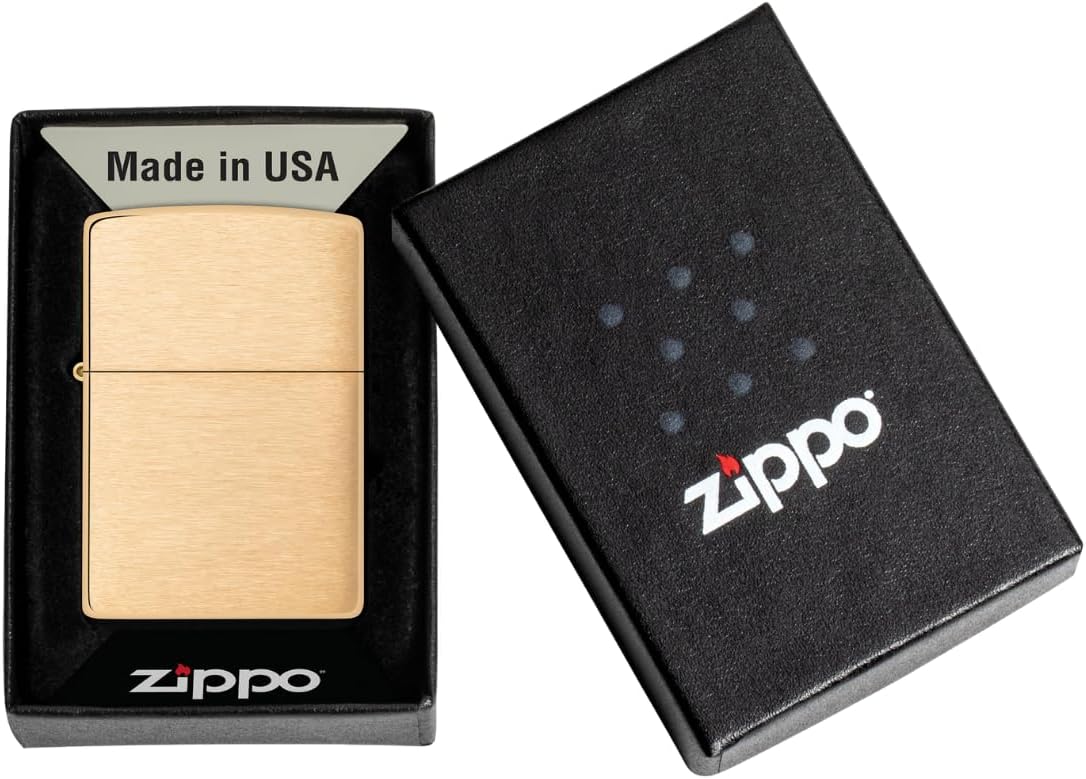 Zippo Brass Gold Unisex