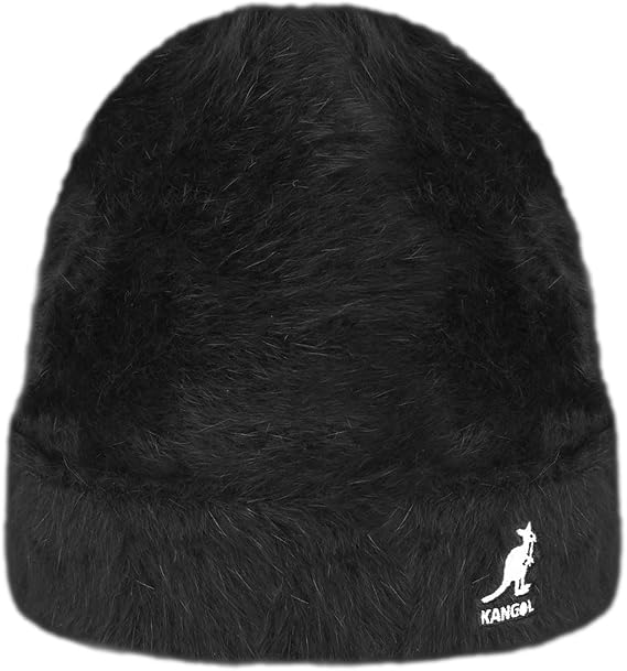 Kangol Berretto Cuffia Furgora Misto Angora Nylon Nero Unisex