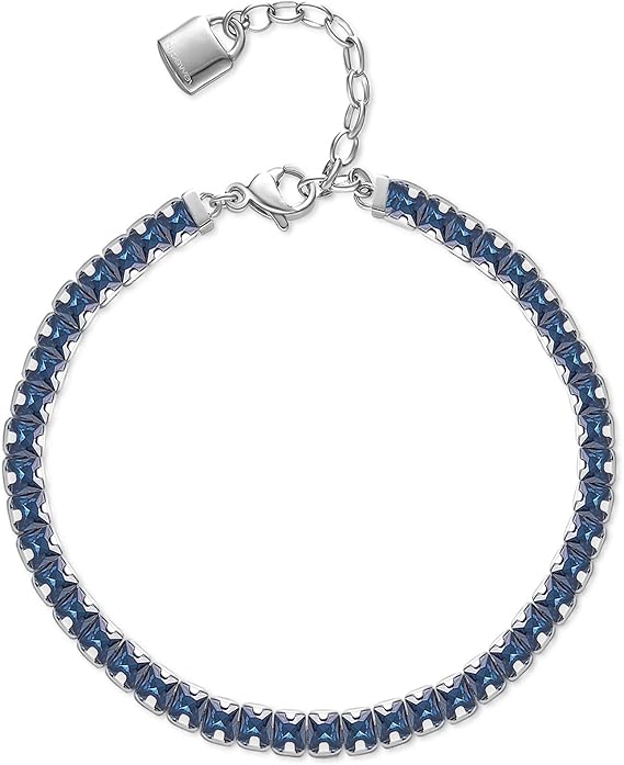 Brosway Bracciale Tennis Acciaio Simbolo lucchetto Collezione Desideri blu BEI058