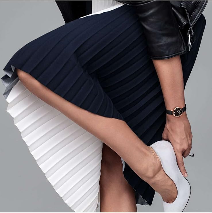 Daniel Wellington orologio petite 28mm inox 316L rose black ashfield DW00100245