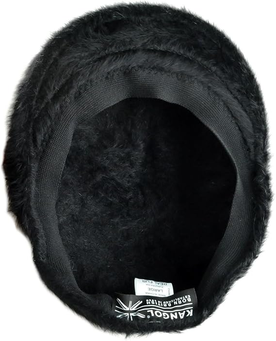 Kangol Cappello Furgora 504 Iconico in Misto Angora e Acrilico Nero Unisex