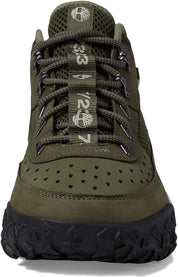 Timberland Scarpe Sneaker Mid Uomo GreenStride 6 Motion Tomaia in Nubuck Verde Foglia