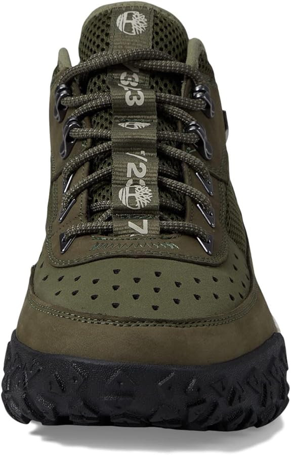 Timberland Scarpe Sneaker Mid Uomo GreenStride 6 Motion Tomaia in Nubuck Verde Foglia
