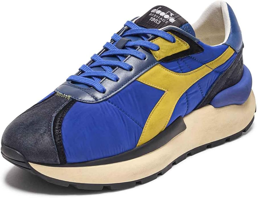 Diadora Heritage Sneaker Mercury Elite in Pelle Blu Regista Unisex