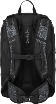 Satch Zaino scuola AIR Ergonomico Ecologico 26 Litri STREET INK nero black