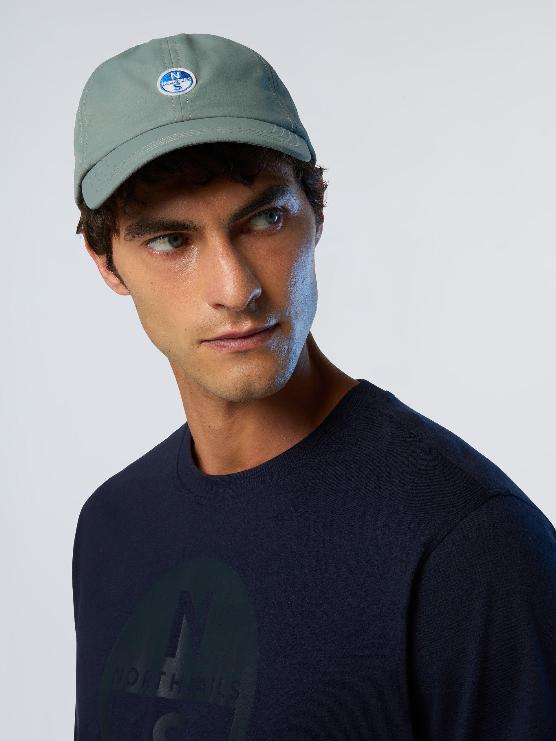 North Sails Cappello Baseball regolabile pile interno Trucker Cap taslan riciclato 623346 city grigio
