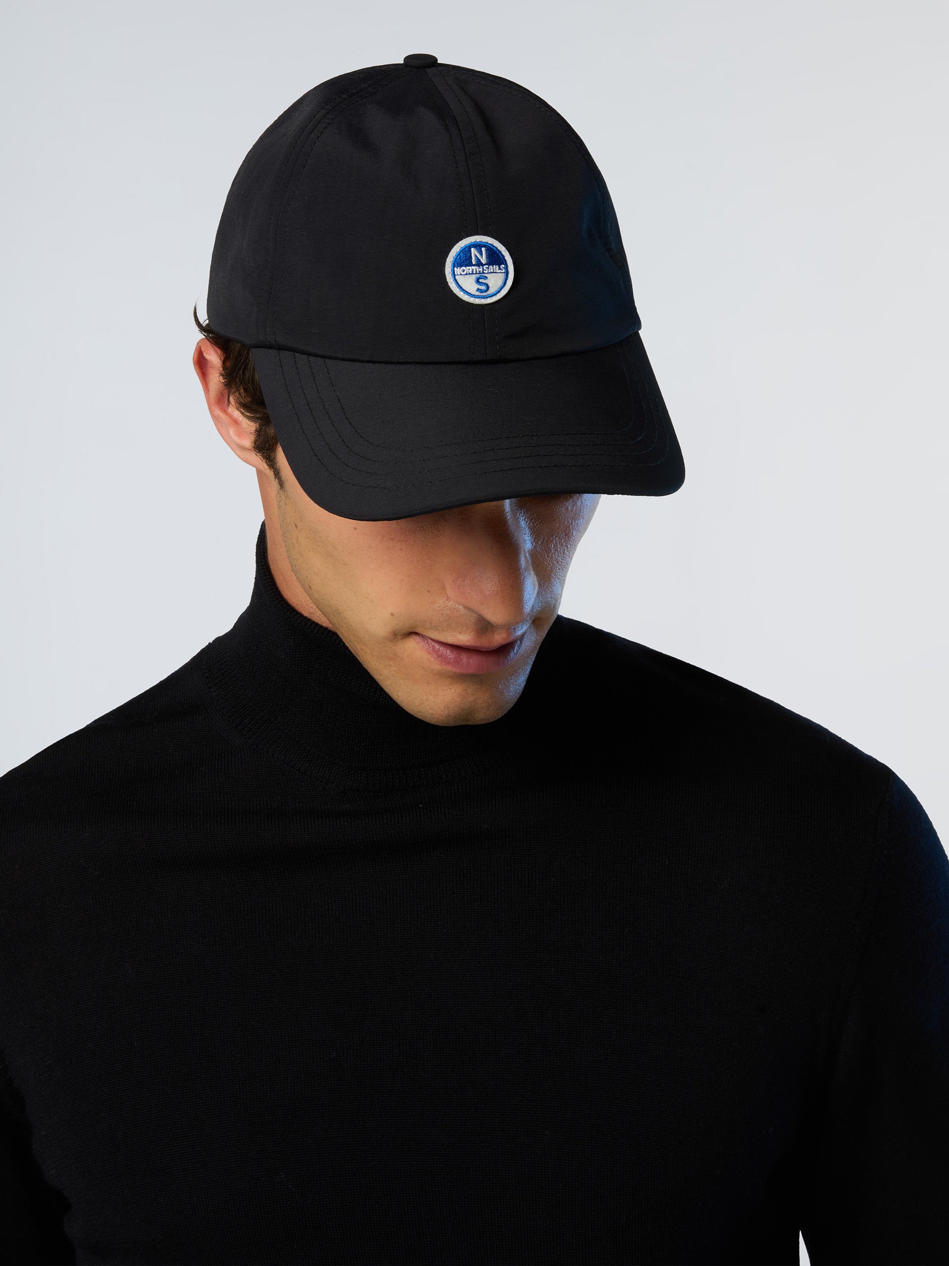 North Sails Cappello Baseball regolabile pile interno Trucker Cap taslan riciclato 623346 nero