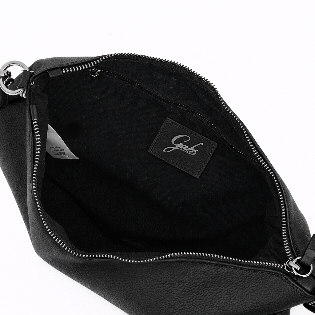 Gabs Borsa Pochette Spalla Tracolla Beyonce EW M Pelle Black Made in ITALY - NERO