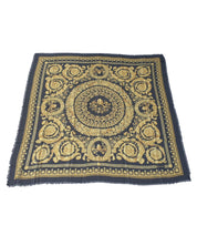 Versace Foulard Stola Pashmina 140x140 cm Nero in Modal