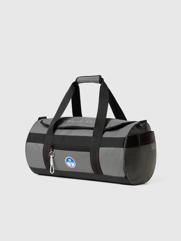 North Sails Duffle Borsona Cordura canvas di cotone spalmato 59x30 cm 45 litri Asfalto 631045