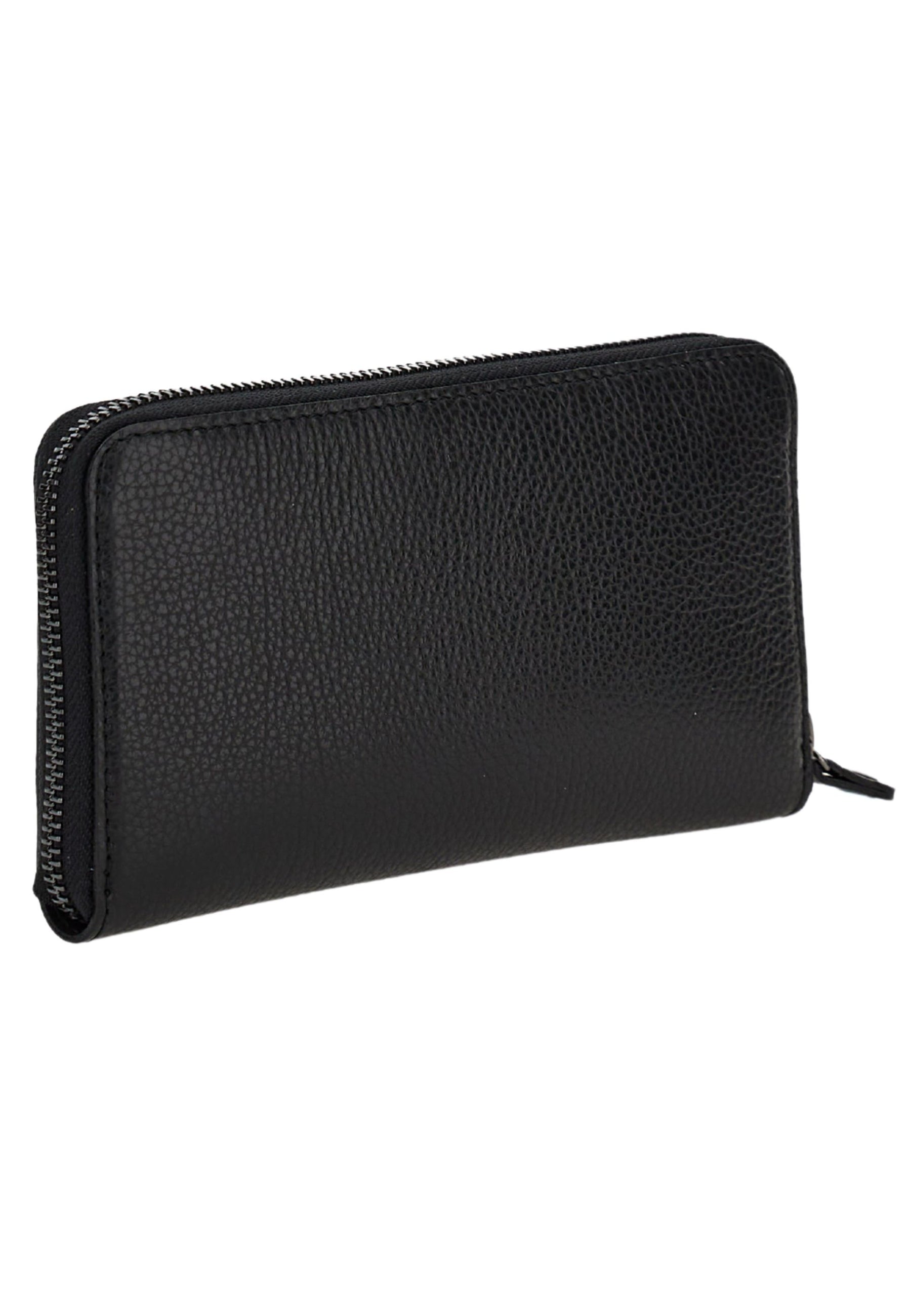 Gabs Black Leather Zip Wallet