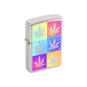 Zippo Cannabis Design Argento Unisex