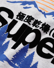 Superdry Hoodie Great Outdoors Graphic Cotone Grigio