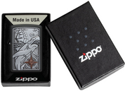 Zippo Ricaricabile Antivento Made In Usa Nel Box Regalo Nero Unisex