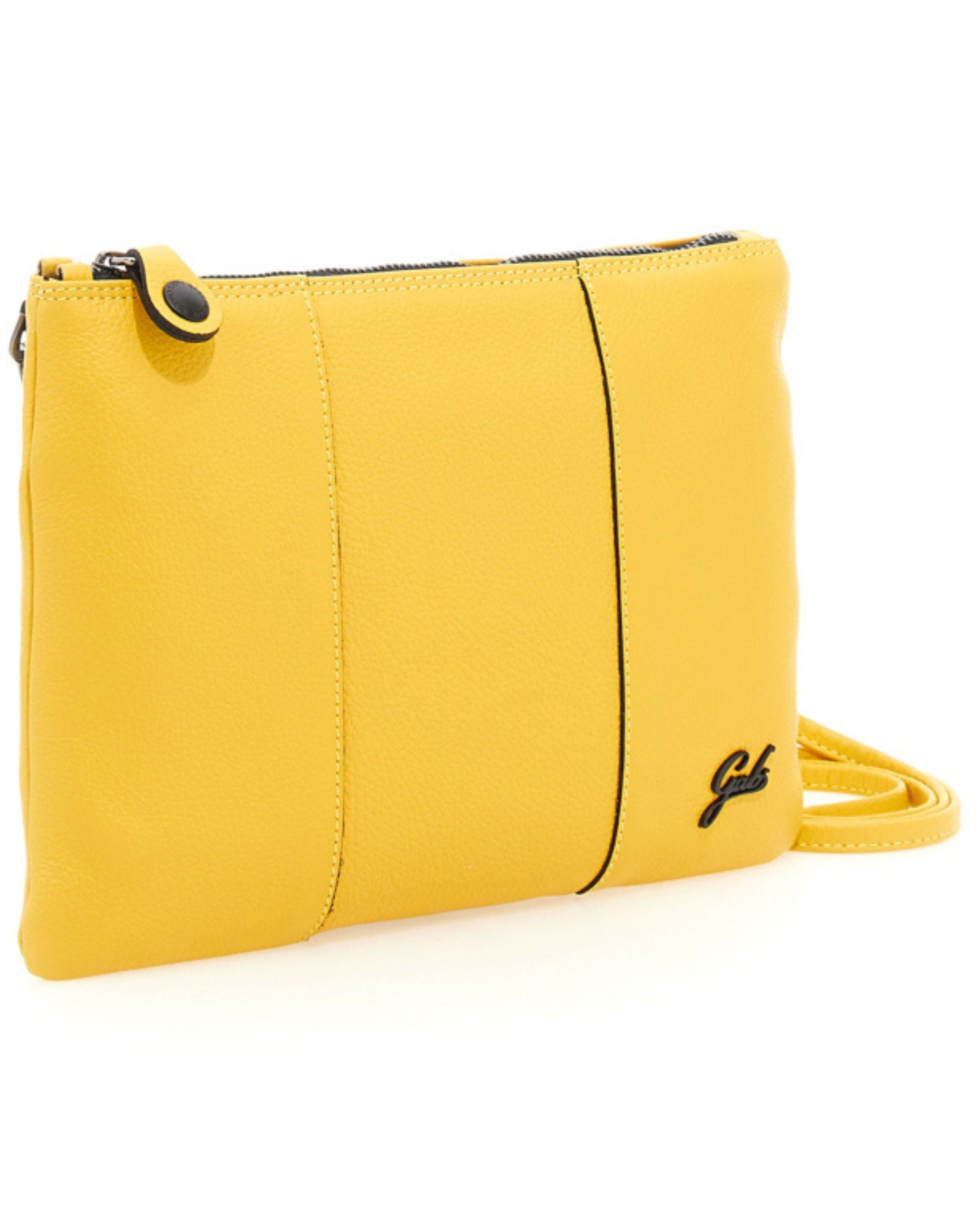 Gabs Pochette Logo Nero Giallo Donna