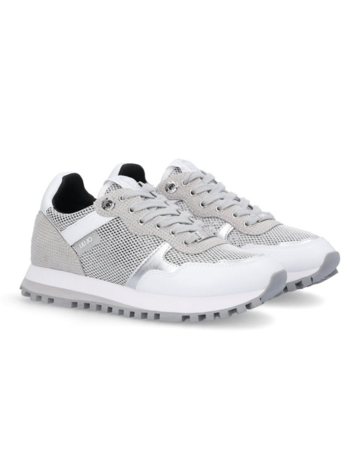 Liu Jo Sneakers Wonder 01 Similpelle Bianco/Grigio 2