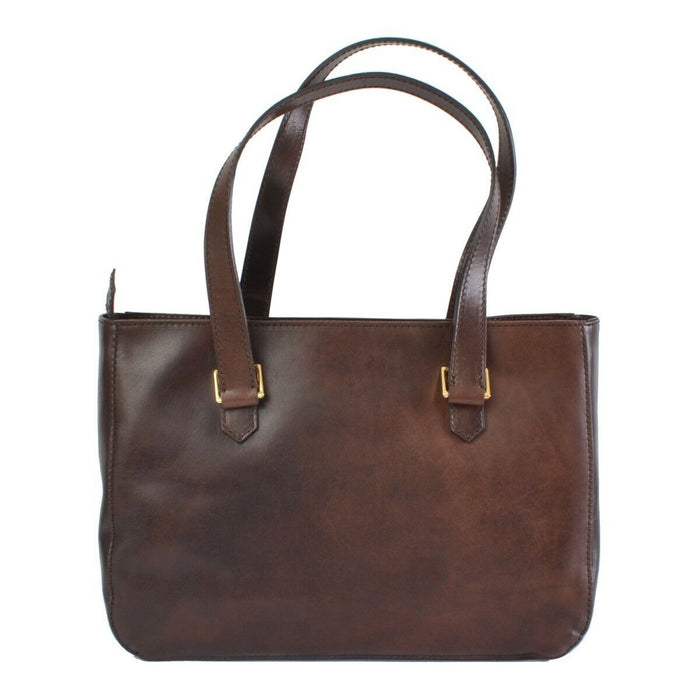 The Bridge Shopper A Spalla Due Manici Marrone Donna 4