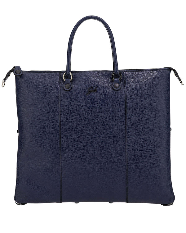 Gabs Zaino Trasformabile Hobo Shopper Tote Bauletto Pelle Blu