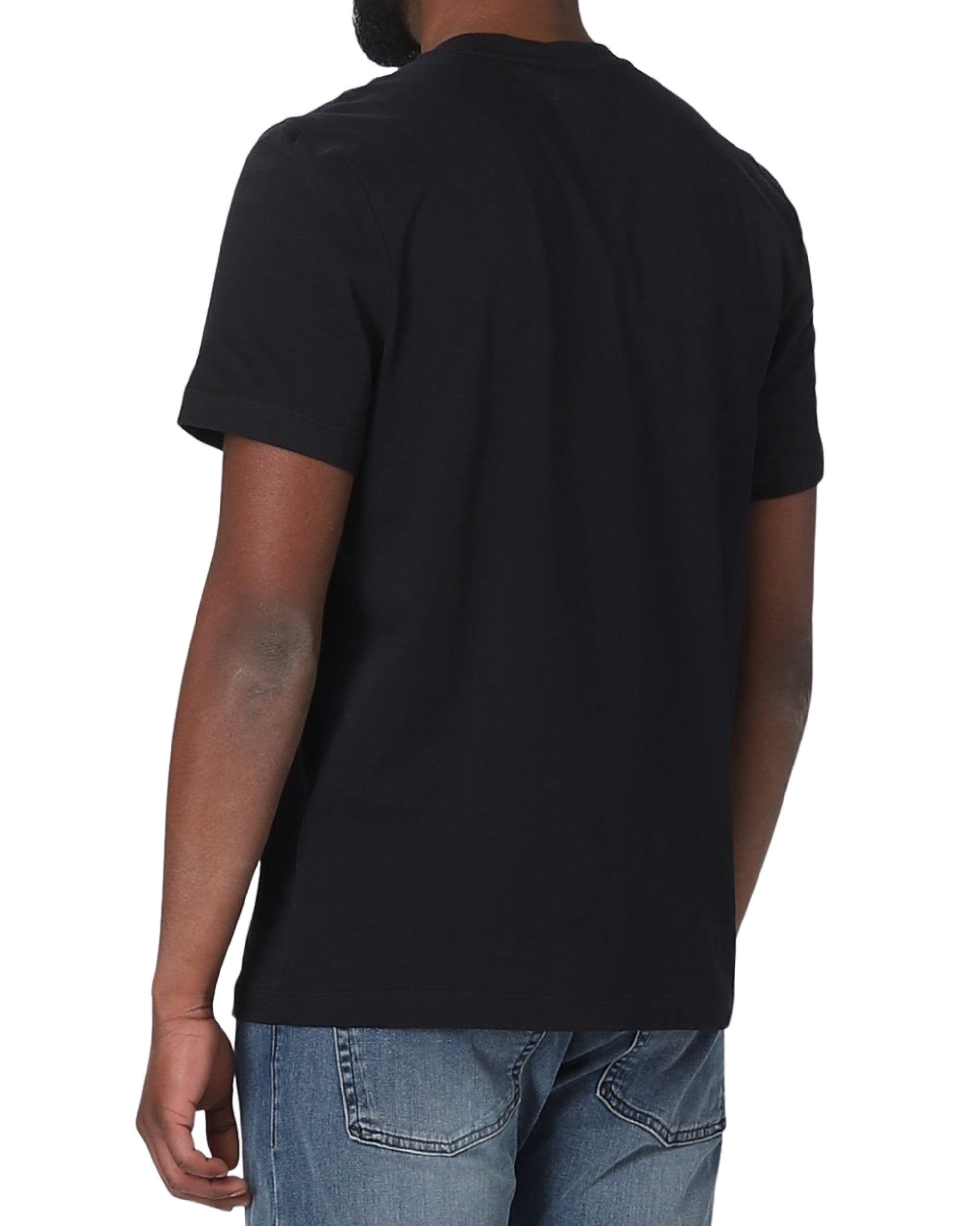 Blauer T-shirt Con Maxi Logo Nero Uomo