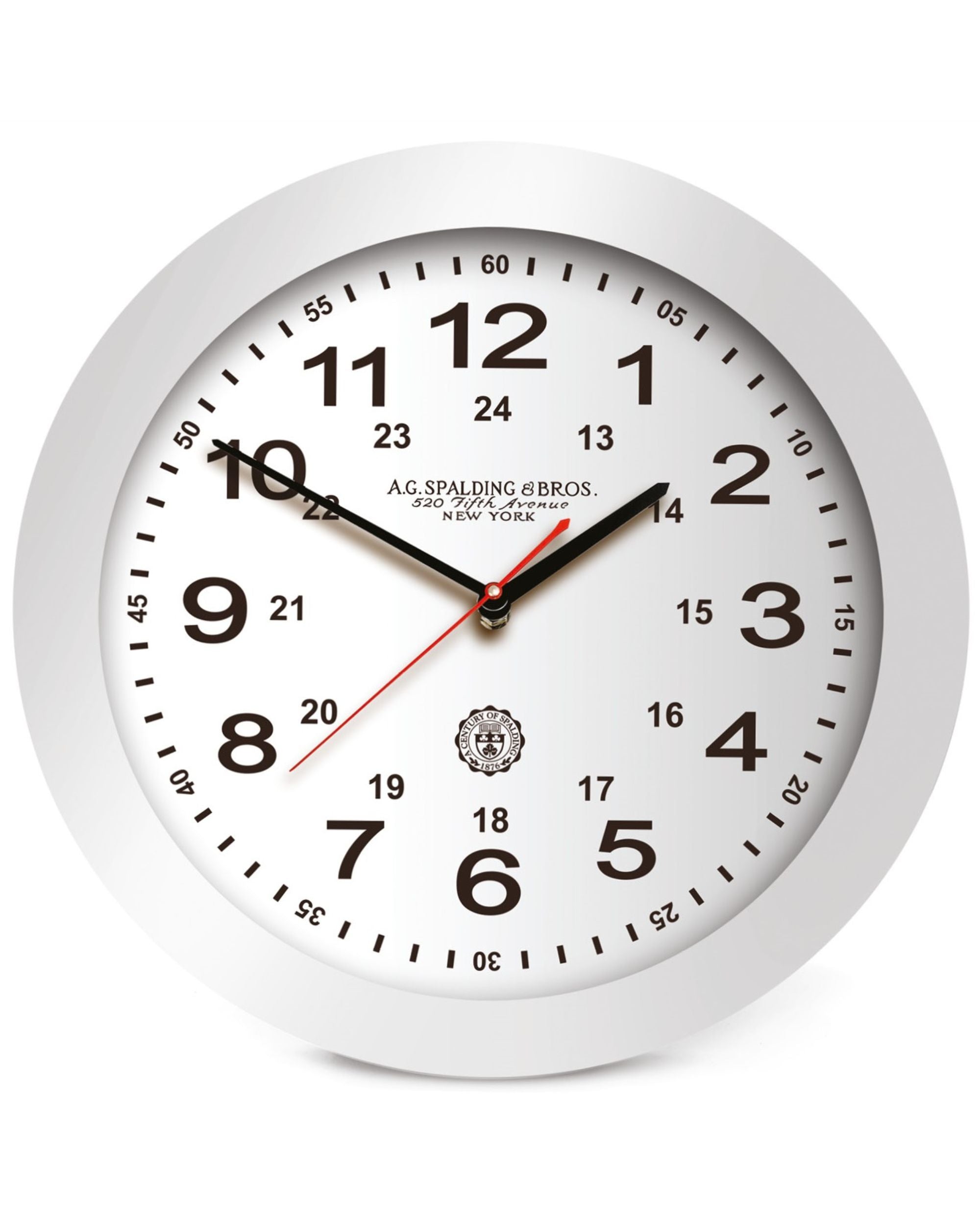 A.g.spalding&bros. Wall Clock Da Parete Movimento Continuo Argento Unisex