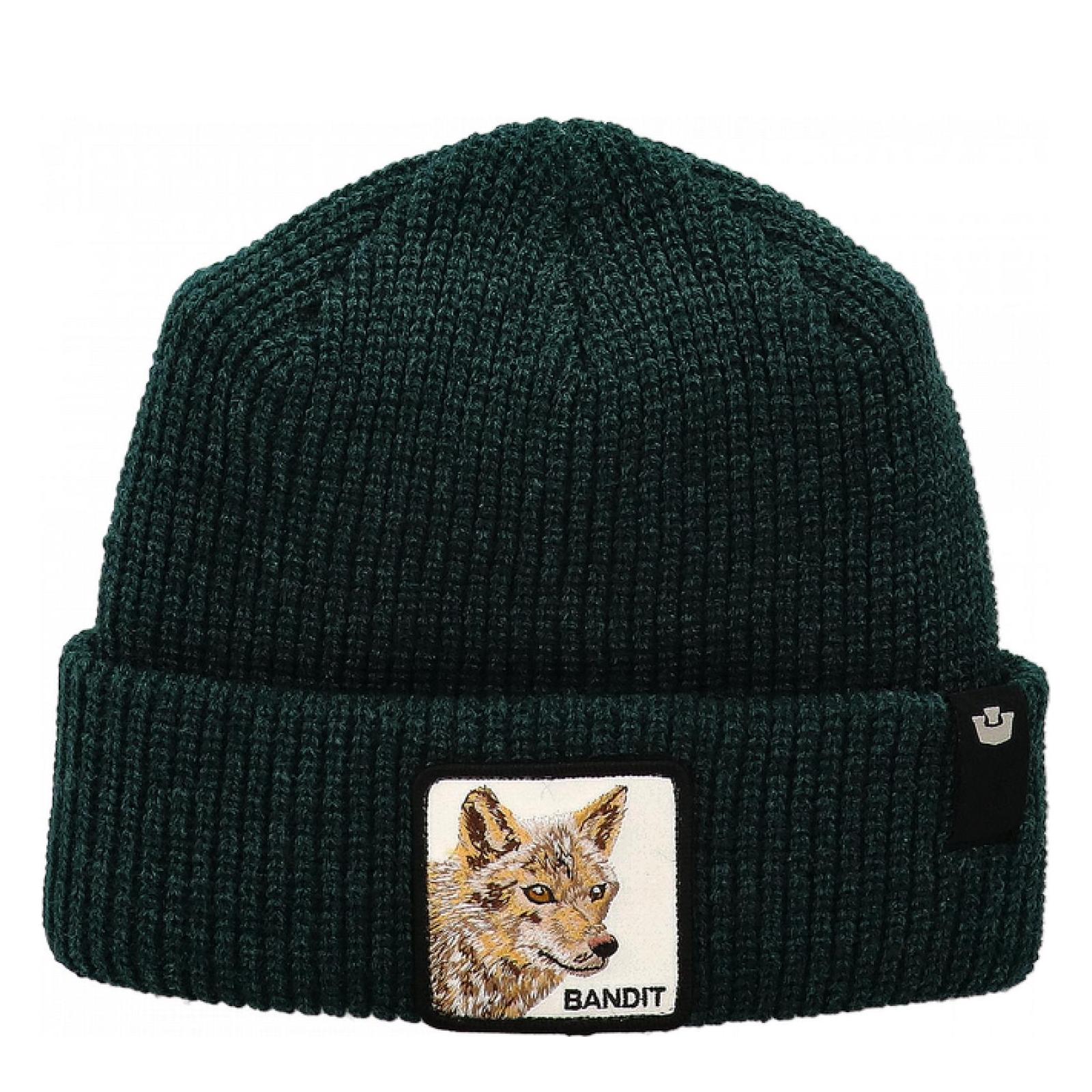 Goorin Bros. Cuffia Beanie 'The Bandit' in Misto Acrilico Verde Prato Unisex