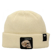 Goorin Bros. Cuffia Beanie 'Cancelled' in Misto Acrilico Bianco Avorio Unisex