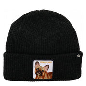Goorin Bros. Cuffia Beanie 'High Class Dog' in Misto Acrilico Nero Unisex