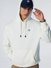 North Sails Felpa manica lunga girocollo Hoodie cappuccio e tasca frontale 691084 0105