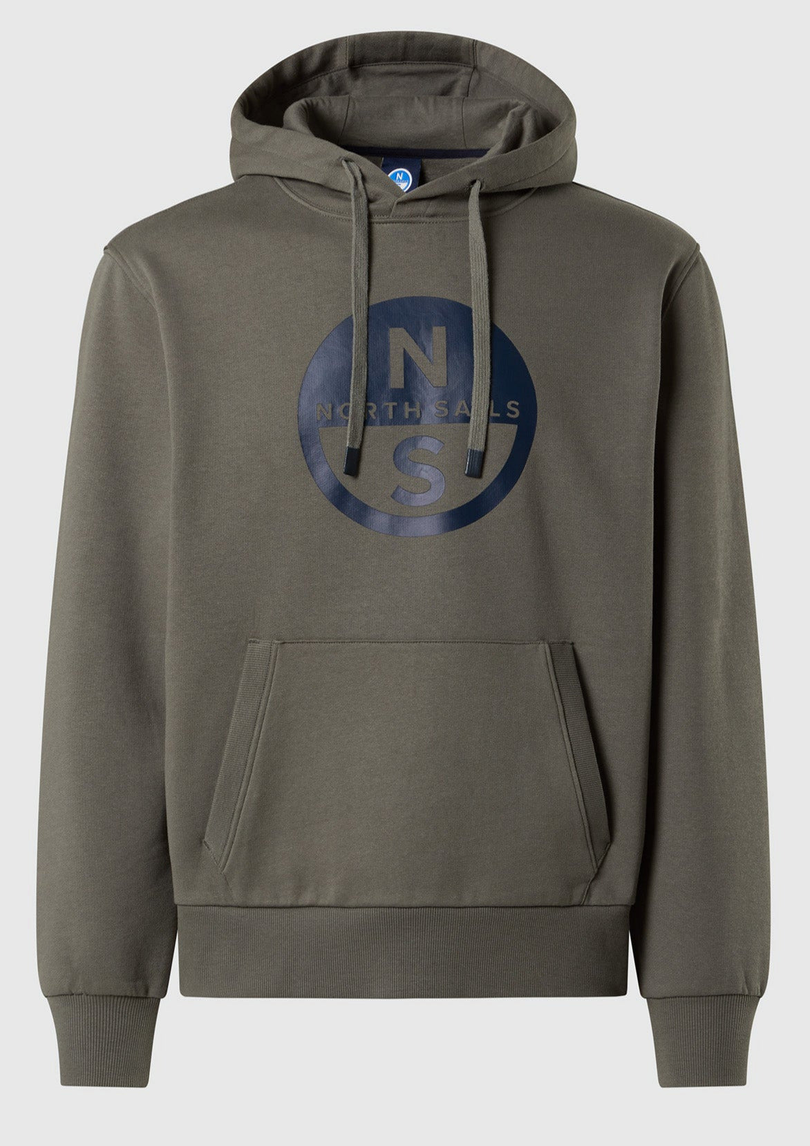 North Sails Felpa manica lunga girocollo Hoodie SWEATSHIRT Big Logo 691094 city grigio