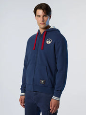 North Sails Felpa manica lunga FULL ZIP Hoodie cappuccio archivio 691125 0898