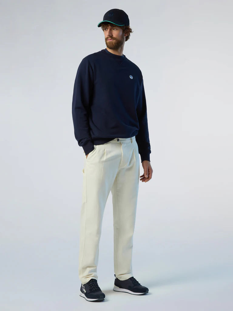 North Sails Felpa manica lunga girocollo CREWNECK SWEATSHIRT blu navy 691220