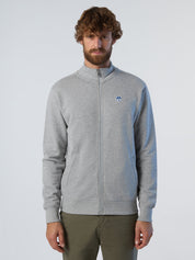 North Sails Felpa manica lunga BASIC FULL ZIP SWEATSHIRT grigio melange 691221-0926