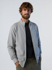North Sails Felpa manica lunga BASIC FULL ZIP SWEATSHIRT grigio melange 691221-0926