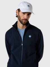 North Sails Felpa manica lunga BASIC FULL ZIP SWEATSHIRT navy blu 691232-0802