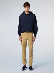 North Sails Felpa manica lunga hoodie con costine laterali blu navy 691262