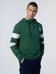 North Sails Felpa manica lunga Hoodie cappuccio full zip 691280 green