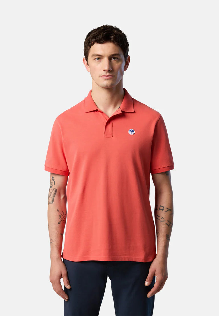 North Sails Polo maglia maglietta con logo paprika 692451 0251